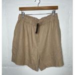 Buffalo David Bitton NEW  High Rise Shorts Tan Linen Blend Stretch Pull On Photo 0