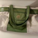 Kate Spade Green and White Leather Handbag Photo 0