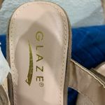Glaze ❤Z01- - faux suede nuede open toe heels size 7 Photo 2