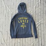 Victoria's Secret Vintage Victoria’s Secret Full-Zip Hoodie S Petite Y2K Angel Graphic Navy Blue Photo 6