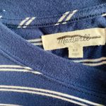 Madewell NEW Tina Stripe Navy White T-Shirt Dress Photo 5