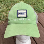 Vineyard Vines Vineyard Vines Whale Logo Trucker Hat Green Adjustable Adult Photo 0