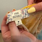 Pink republic  Yellow Floral Boho Mini Dress – Size M Photo 4