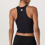 Vuori  Pose Plyo Tank Built-In Bra Cropped Ribbed Black Size XS Photo 1