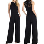 Gal Meets Glam  Melanie Lace Back Wide Leg Jumpsuit Photo 1
