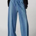 Urban Renewal Urban Outfitters Renewal Parties Remnants Shimmer Plisse Pant Medium Wide Leg Photo 0