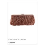 Rare Nite Bags by Carlo Fellini Elegant Grey Ruffled Clutch Evening Cocktail Gray Photo 9