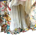 Urban Outfitters  Jessa Chiffon Smocked Floral Ruffle Mini Skirt Size L Photo 12