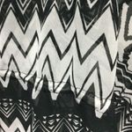 Lane Bryant ‎ Black White Beaded Sheer Geometric Print Cover Up Plus Size 22/28 Photo 3