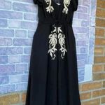 Saloni Leah Robe silk Dress w/Slip size 0 Black Photo 2