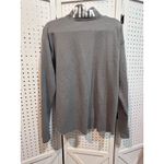 Pink Coconut Boutique PINK Victoria's Secret Pullover Sweatshirt Quarter Zip Mock Neck Gray Large Photo 1