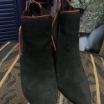 Dv calf hair navy red & black ankle booties boho classic evening designer Size 7 Photo 2