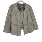 Classiques Entier  Open Jacket Blazer Gray with Zipper Detail Sz‎ M L3 Photo 1