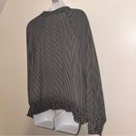 Maurice's Maurice’s Black & White Stripe Zip Up Top w/ cinched waist/sleeves XL Photo 12
