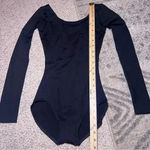 Capezio Womens Nylon Spandex Classic Long Sleeve Leotard Size Small Black Dance Photo 4