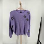 Versona Ontwelfth Lavender Sweater with Rhinestone Stars Size Large Photo 8