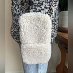 Aerie  Sherpa Fleece Crossbody Bag – Cream Shearling Style‎ O/S Boho preppy Photo 7