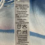 Kyodan Medium Swim Skort UPF 40 Watercolor Elastic Waist Stretch Blue Pink New Photo 6