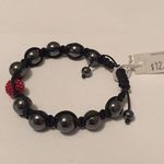 The Good Bead Black / Red Costume Beaded Bracelet Bead Adjustable $12.99 MSRP Photo 2