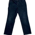 Coldwater Creek  Grand Jeans Straight Leg Size 16 Dark Wash Plain Pockets Photo 0