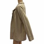 Active USA Lightweight Linen Blend Open Front Roll Sleeve Blazer Womens Large Photo 5