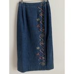 Ruff Hewn Vintage Maxi Denim Wrap Skirt Deadstock Western Boho Women Size 10 Photo 3