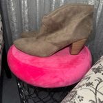 Brown Suede Ankle Booties with Relaxed Fit Tan Size 10 Photo 0