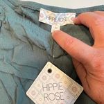Hippie Rose  One Shoulder Ruffle Crop‎ Top Green XS Photo 1