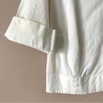 Dolce & Gabbana | White Button Down Crop Top Blouse Sz 10 Photo 2
