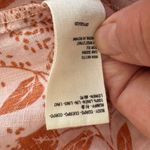 Free People  Pink and Orange Leaf Print Mini Dress Photo 11