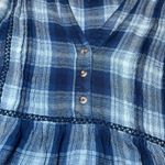 Wrangler Tunic Top Womens XXL Blue Plaid Long Sleeve Boho Country Western Casual Photo 6