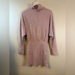 Free People Textured Mini Dress XS Dusty Rose Pink Body Con Hot! Photo 5