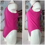 ZARA  Pink Halter Sleeveless Stretch Bodysuit Crew Neck One Piece Size Large Photo 4