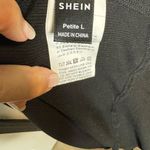 SheIn PETITE Zip Up Drawstring Crop Hoodie Black / Petite L(8/10) Photo 5