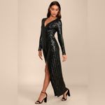 Lulus LULU’S Love Lasts Forever Black Sequin Long Sleeve Maxi Dress Photo 5