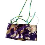 ZARA NWOT BLOGGERS FAV FLORAL LINEN BLEND TIE DYE CROP TOP Photo 6