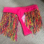 Pink Fringe Swimsuit Bottom Medium Photo 3