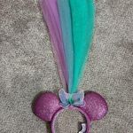Disney  Parks Minnie Mouse Ears Butterfly Princess Fairy Headband Veil Photo 0
