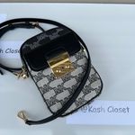 Michael Kors Black Multi Phone Crossbody Sloan SM Top Zip Front Pocket Photo 0