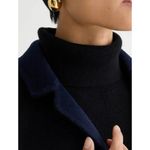 J.Crew  Leighton Blazer Jacket Double Faced Wool Blend Relaxed Black US 0 NWT Photo 5