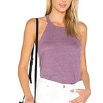 Chaser Revolve Triblend T-Back Tank in Peony Women’s Top SZ M Photo 0