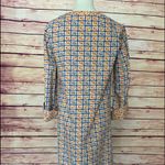 Vintage Handmade 60s Floral Fabric Long Sleeve Side Slit Mumu Dress Yellow Size M Photo 3