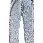 Hippie Rose  Gray Jogger Pants Pink Velvet Trim Juniors New Photo 2