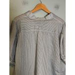 Torrid  Rhinestone Button Up Stripe Top Blue Puff Sleeve Size 2X Photo 7