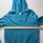 CAbi Hop to Knit Hoodie Small Blue V-Neck Pullover Sweater Comfy Cotton Blend Photo 9