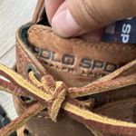 Vtg Ralph Lauren Polo Sport Weatherproof Leather Rubber Slip On Duck Boots 5.5 Brown Photo 3