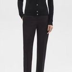 Theory Black Wool Dress Straight leg Pants size 0 Photo 0