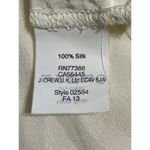 J.Crew U.K Women's Long Sleeve Button Down Silk Shirt Cream White Size S Yellow Photo 3