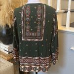 Anthropologie Fig & Flower Boho Peasant Blouse Top Size Petite Medium Photo 3