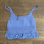 ZARA  purple knit lace Crop tank top! Photo 2